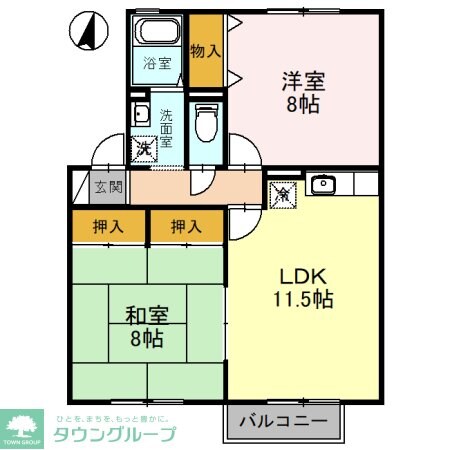 ホワイトハイツ白樺の物件間取画像