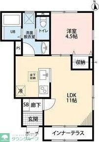 リーブルファイン花崎駅の物件間取画像