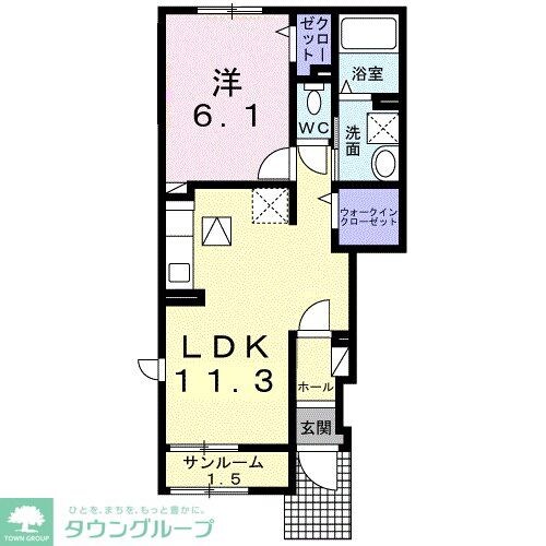 アルカンシェル・シャトーの物件間取画像