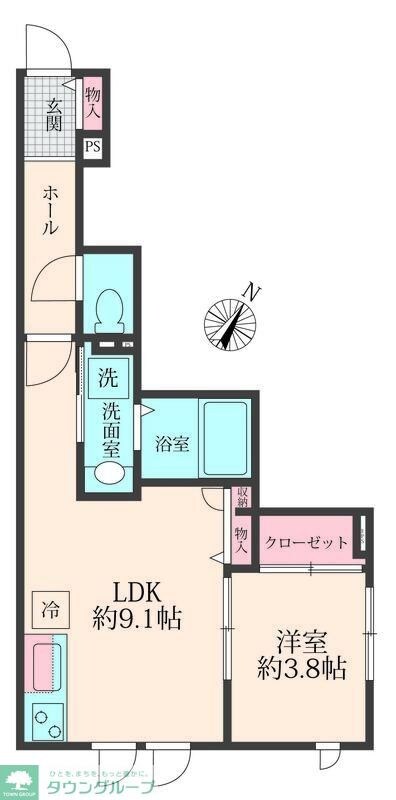 (新築)上尾市谷津二丁目アパートの物件間取画像