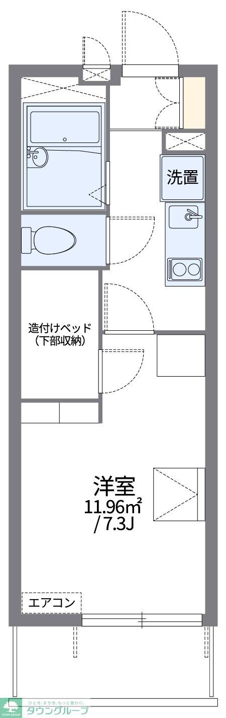 レオパレスグリーンハイム南の物件間取画像
