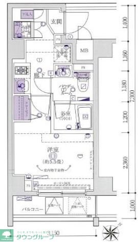 ルクシェール横濱生麦の物件間取画像