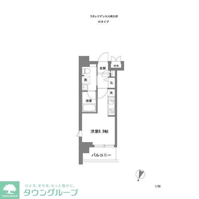 TLRレジデンス川崎大師の物件間取画像