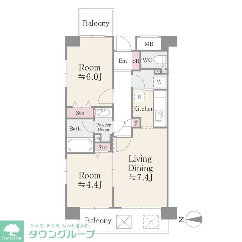 フレスコ川崎の物件間取画像