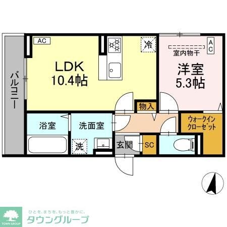 D Paina 浅田の物件間取画像