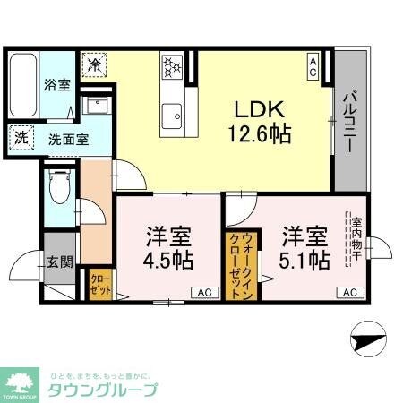 D Paina Egawa Iの物件間取画像