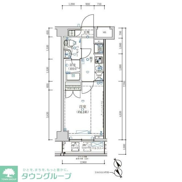 オーキッドレジデンス鶴見の物件間取画像