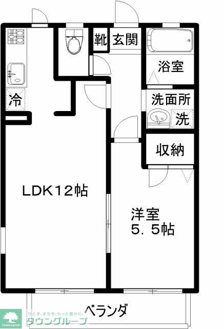 サニーヴィレッジAの物件間取画像
