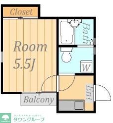 ブルックサイド鶴見の物件間取画像