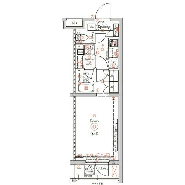 ガリシア東十条Southの物件間取画像
