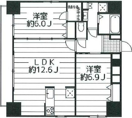 ラフィーネ音羽(西棟)の物件間取画像