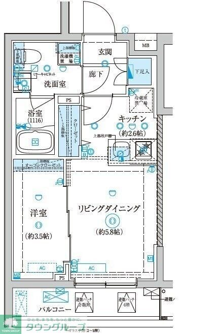 ベルシード王子神谷の物件間取画像