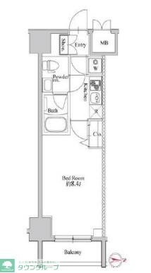 LEXE赤羽の物件間取画像