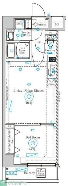 Mind Shimurasakaueの物件間取画像