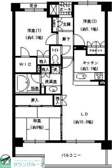 エスティメゾン巣鴨の物件間取画像