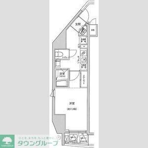 ハーモニーレジデンス東京シティゲートの物件間取画像