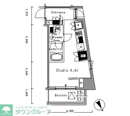 パークアクシス新板橋ウエストの物件間取画像