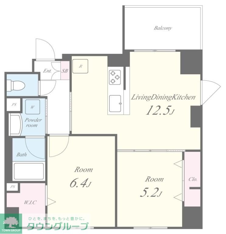 サントゥール駒込の物件間取画像