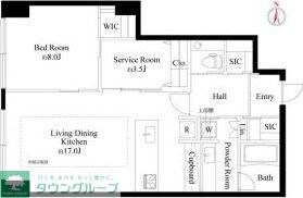 ラ・トゥール飯田橋の物件間取画像