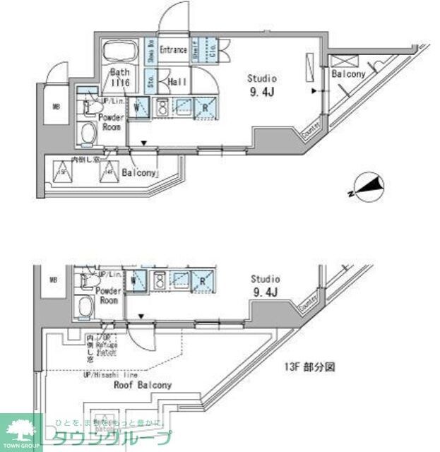 パークアクシス駒込の物件間取画像
