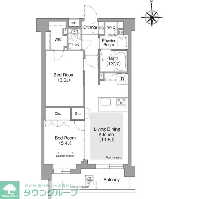 コンフォリア・リヴ文京護国寺の物件間取画像