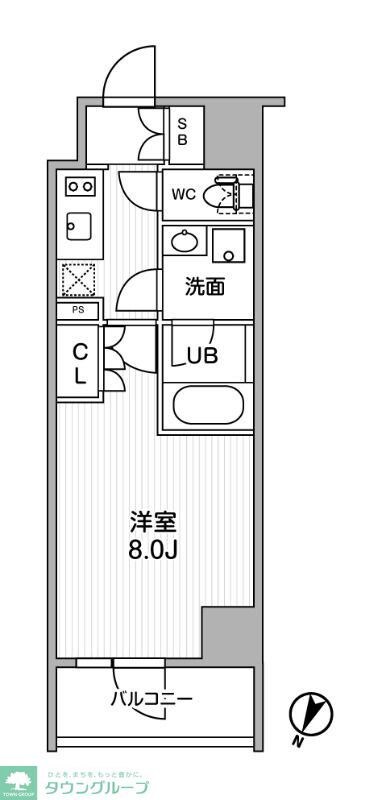 シーズンフラッツ新大塚の物件間取画像