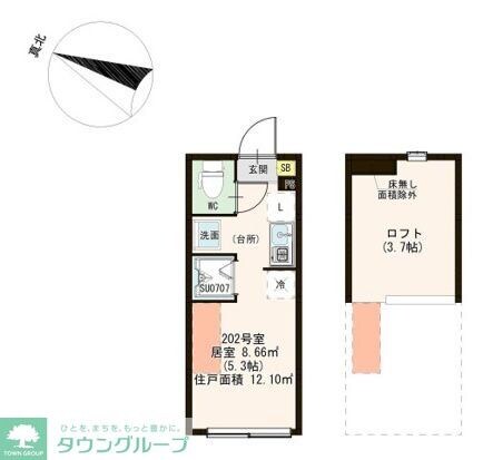 ソレイユテラス東十条の物件間取画像