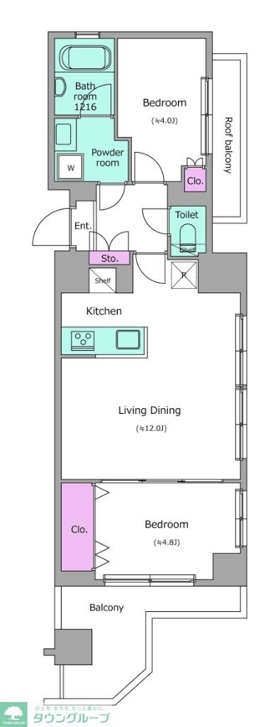 クレヴィアリグゼ西巣鴨の物件間取画像