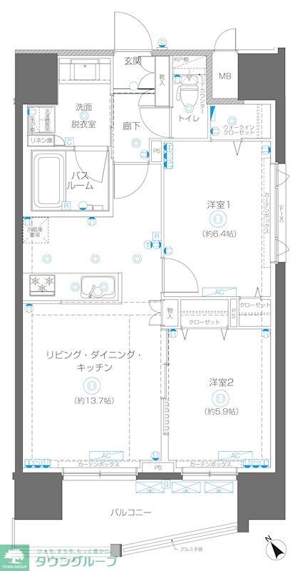 アルファレジデンシア南千住の物件間取画像