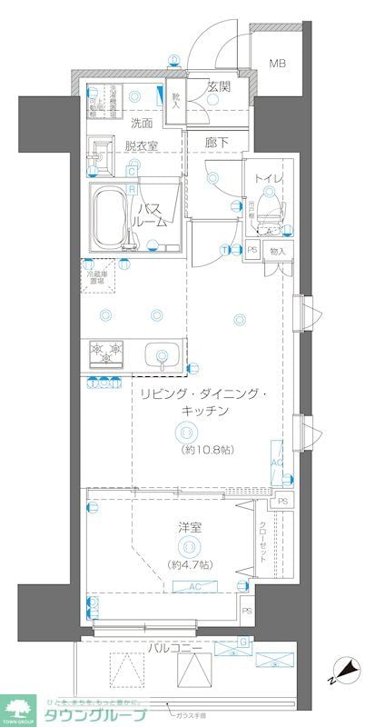 アルファレジデンシア南千住の物件間取画像