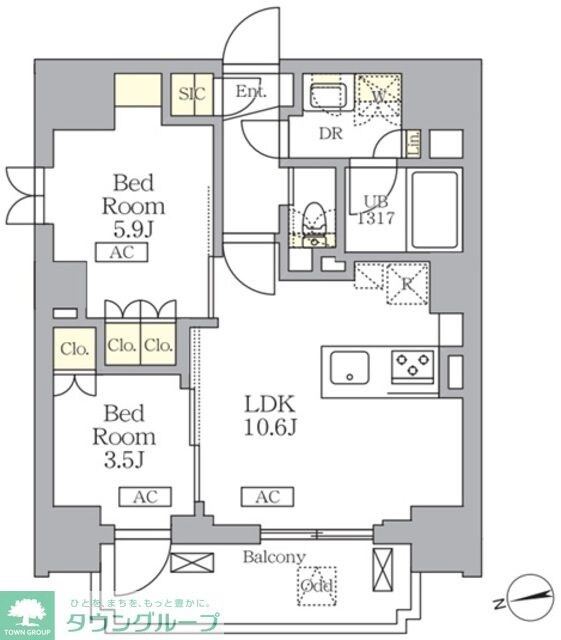 ザ・ライオンズフォーシア文京湯島の物件間取画像