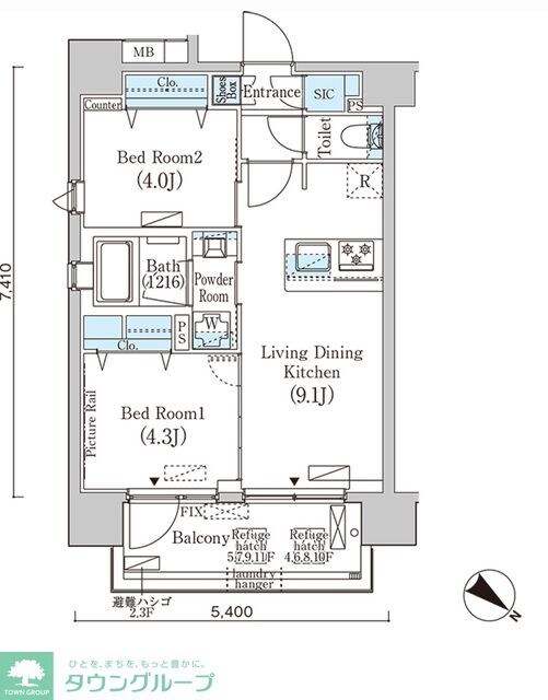フルハウス赤羽の物件間取画像