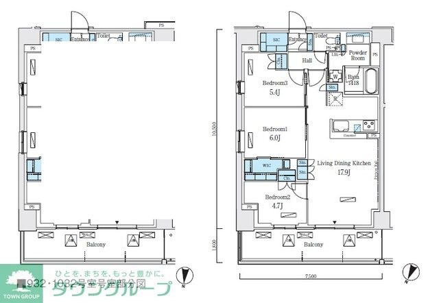 ロイヤルパークス赤羽ノースの物件間取画像