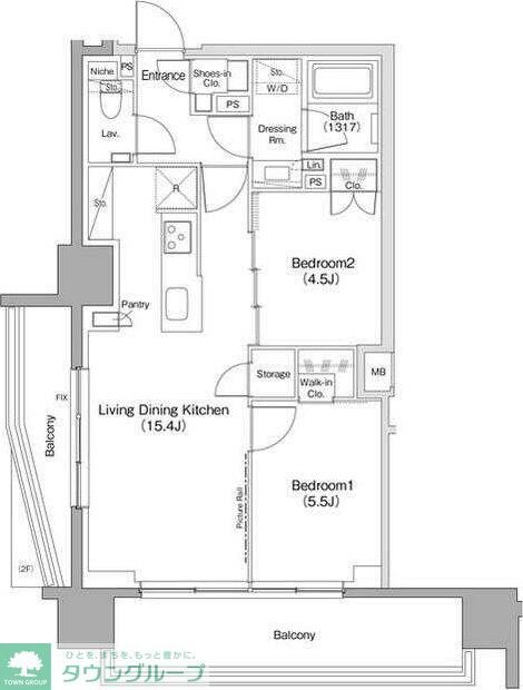 ザ・パークハビオ滝野川の物件間取画像
