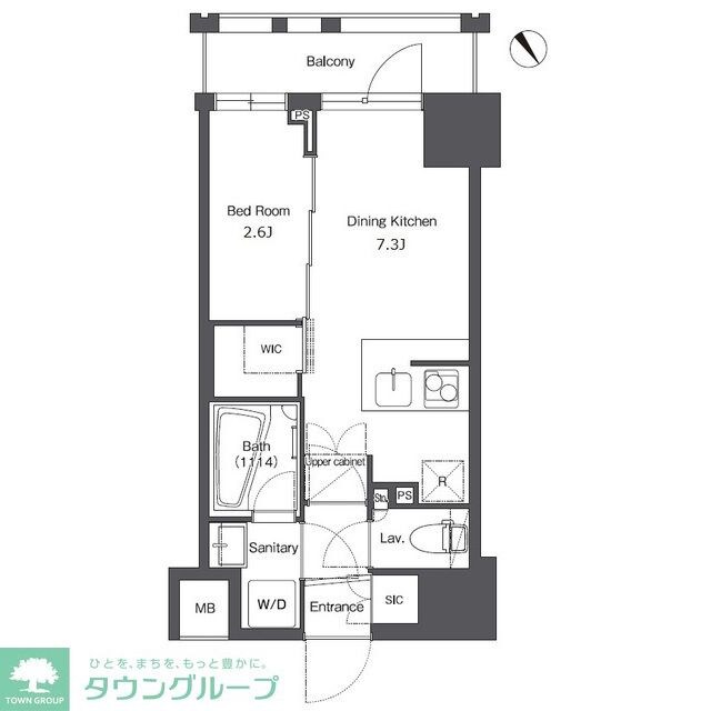 コンフォリア台東根岸の物件間取画像