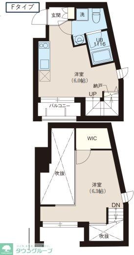レピュア十条レジデンスの物件間取画像