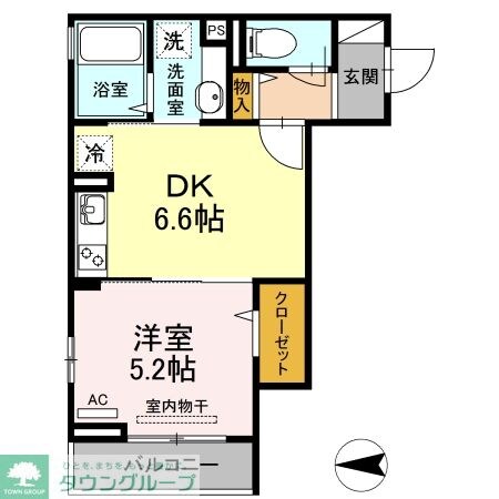 セントパール町屋の物件間取画像
