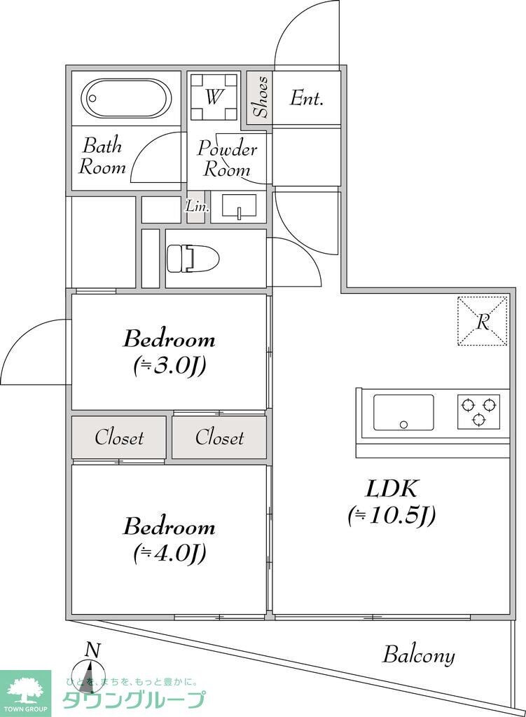 ルミーク本町イーストの物件間取画像