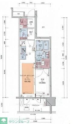 プレシス東京三ノ輪の物件間取画像