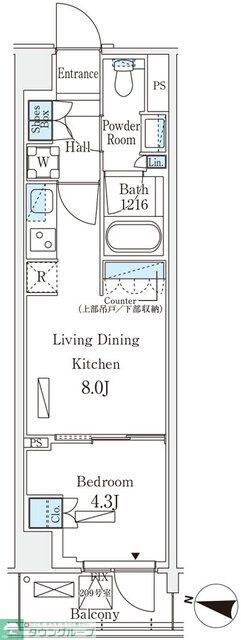 ロイヤルパークス赤羽サウスの物件間取画像