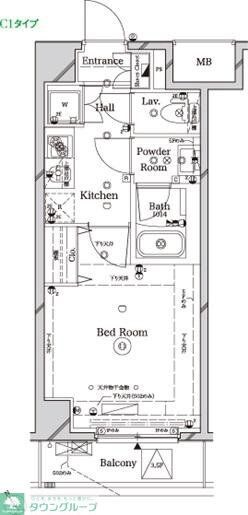 ラフィスタ尾久駅前の物件間取画像