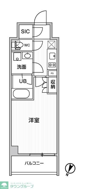 シーズンフラッツ新大塚の物件間取画像