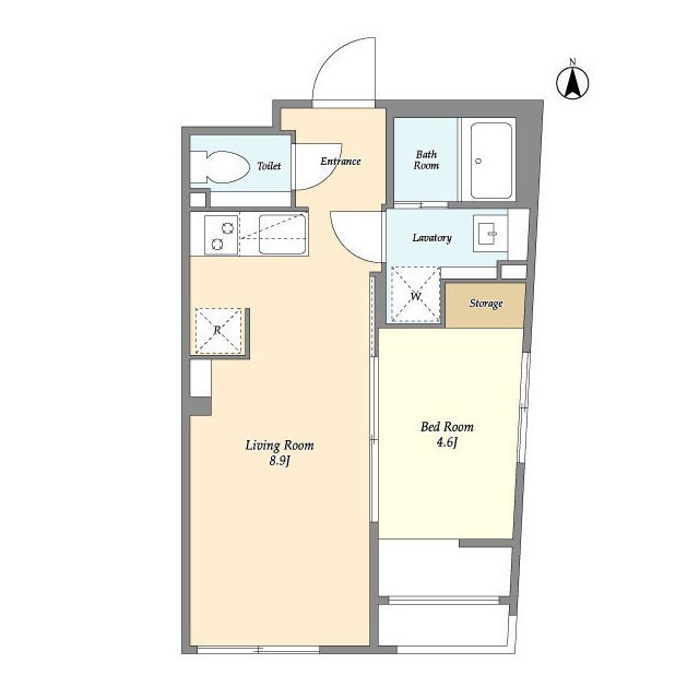 ミリアレジデンス早稲田山吹町の物件間取画像
