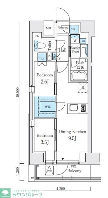 テラス駒込サウスの物件間取画像