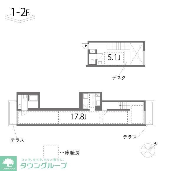 33 1/3 rpm sideの物件間取画像