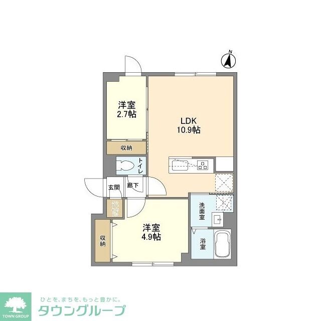 ウェルスクエア西新宿五丁目の物件間取画像