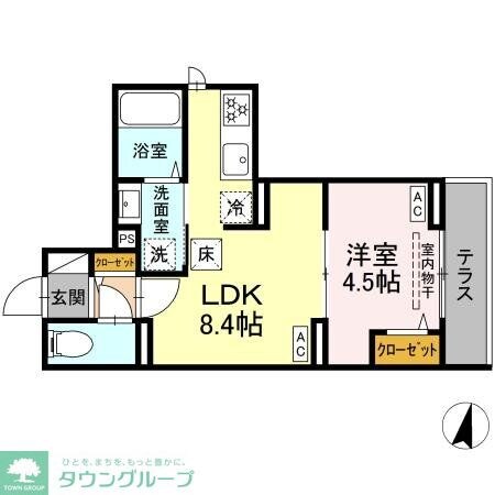 セレスティア若宮の物件間取画像