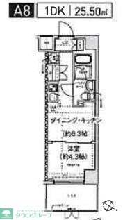 スパシエ幡ヶ谷の物件間取画像