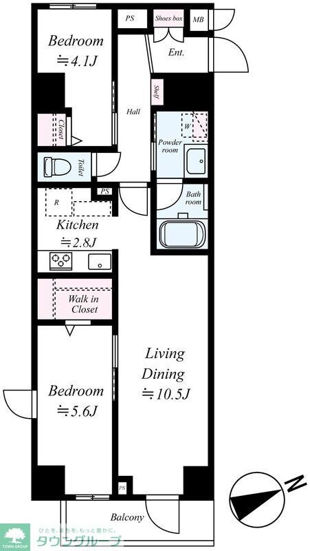 ヴェルデ若葉の物件間取画像