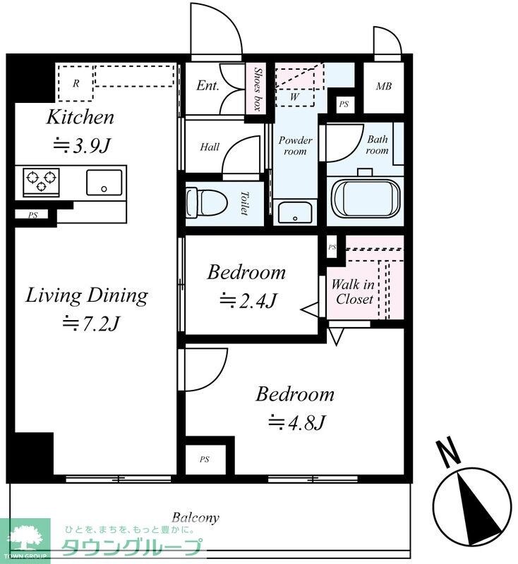 ヴェルデ若葉の物件間取画像